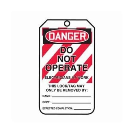 Accuform RP-Plastic, 3-1/4 in Width, 3/8 in Height, , 25 PK MLT402CTP